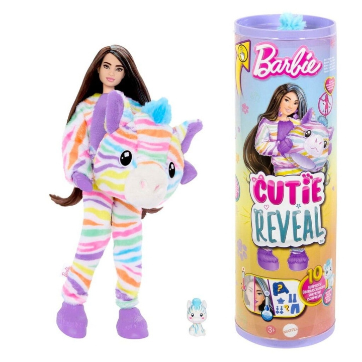 Barbie Cutie Reveal Color Dreams - Zebra (960-2479) i gruppen LEKER, BARN OG BABY / Leker / Dukker & tilbehør hos TP E-commerce Nordic AB (D08922)