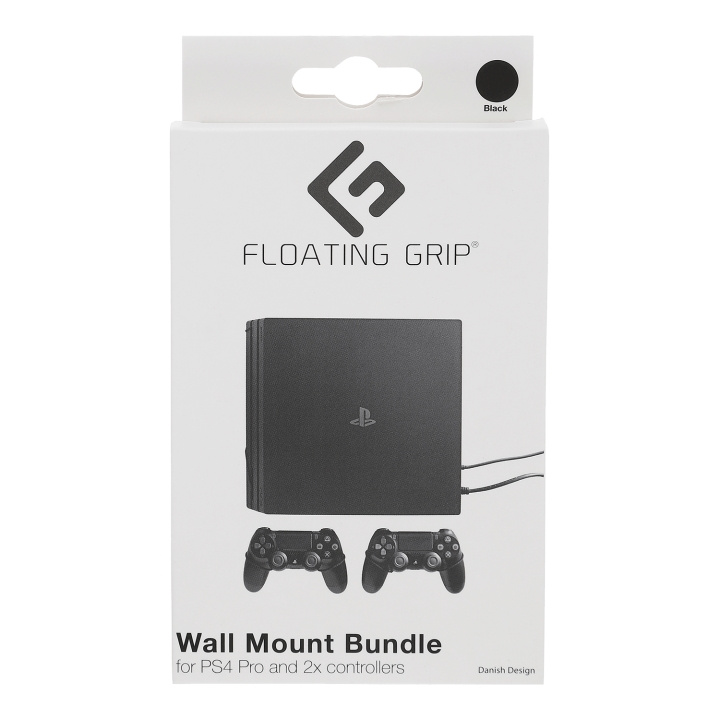 FLOATING GRIP Playstation 4 Pro og veggmontering for kontroller - pakke (svart) i gruppen Elektronikk / TV-spill & tilbehør / Sony PlayStation 4 hos TP E-commerce Nordic AB (D08927)