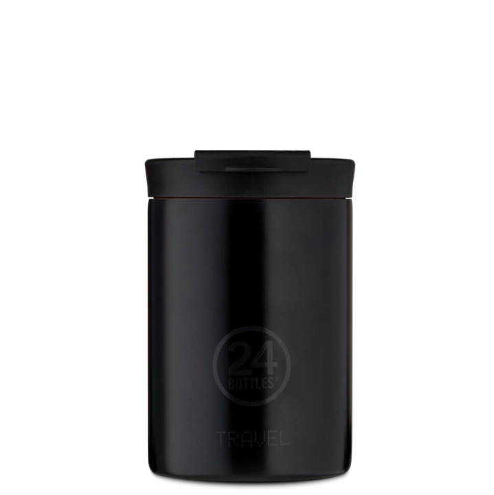 24Bottles Reisebeholder 0,35 L - smoking svart (24B629) i gruppen SPORT, FRITID & HOBBY / Friluftsliv / Termoser og flasker hos TP E-commerce Nordic AB (D08928)