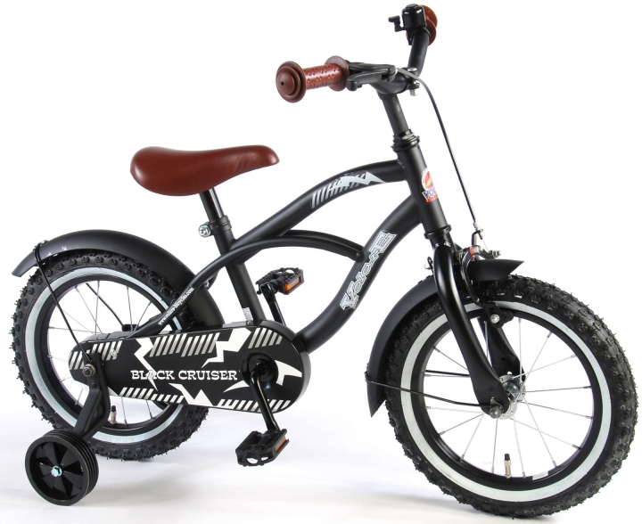 Volare Barnesykkel 14\'\' - Black Cruiser (41401) i gruppen LEKER, BARN OG BABY / Uteleker / Sykler & sparkesykler hos TP E-commerce Nordic AB (D08933)