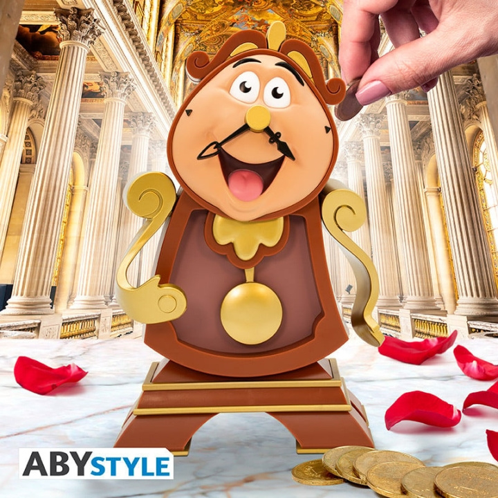 Abysse DISNEY - Sparegris - Skjønnheten og udyret - Cogsworth i gruppen LEKER, BARN OG BABY / Leker / Figurer, miniatyrer og tilbehør hos TP E-commerce Nordic AB (D08988)