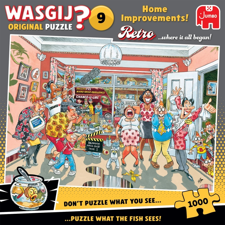 Wasgij Retro Orginal - #9 Home Improvements! (1000 brikker) i gruppen SPORT, FRITID & HOBBY / Hobby / Puslespill hos TP E-commerce Nordic AB (D09023)