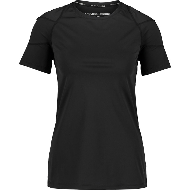 SWEDISH POSTURE T-shirt Dame Posture Reminder Svart XS i gruppen SPORT, FRITID & HOBBY / Tilbehør / T-shirts hos TP E-commerce Nordic AB (D09206)