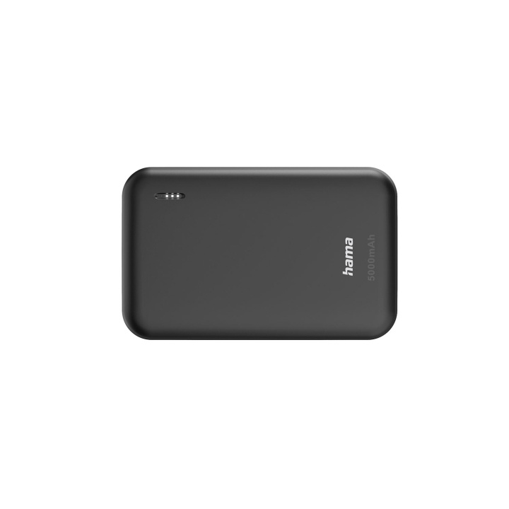 Hama Powerbank 5000mAh 2xUSB-A Anthracite i gruppen SMARTTELEFON & NETTBRETT / Ladere og Kabler / Powerbanks hos TP E-commerce Nordic AB (D09250)