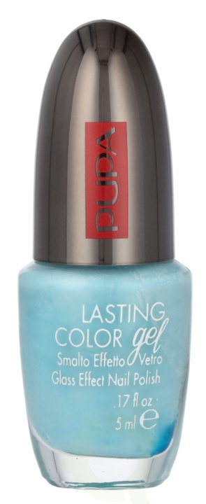 Pupa Milano Pupa Lasting Color Gel Glass Effect Nail Polish 5 ml #077 Bubble Blue i gruppen HELSE OG SKJØNNHET / Manikyr/pedikyr / Neglelakk hos TP E-commerce Nordic AB (D09293)