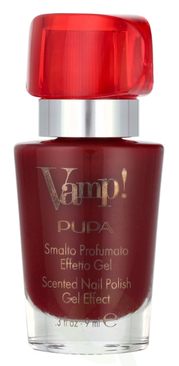 Pupa Milano Pupa Vamp! Scented Nail Polish 9 ml #205 Exotic Red i gruppen HELSE OG SKJØNNHET / Manikyr/pedikyr / Neglelakk hos TP E-commerce Nordic AB (D09296)