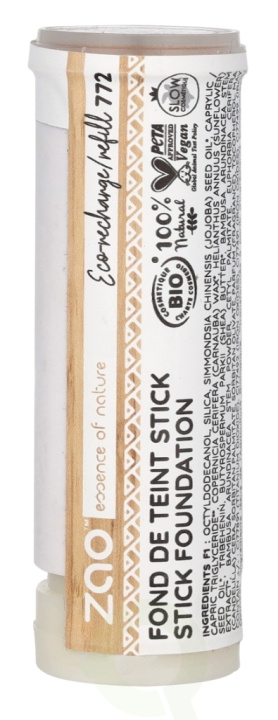 Zao Foundation Stick - Refill 10 g #772 Beige Dore i gruppen HELSE OG SKJØNNHET / Makeup / Makeup ansikt / Foundation hos TP E-commerce Nordic AB (D09302)