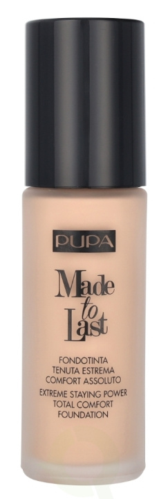 Pupa Milano Pupa Made To Last Total Comfort Foundation SPF10 30 ml #030 Natural Beige i gruppen HELSE OG SKJØNNHET / Makeup / Makeup ansikt / Foundation hos TP E-commerce Nordic AB (D09319)