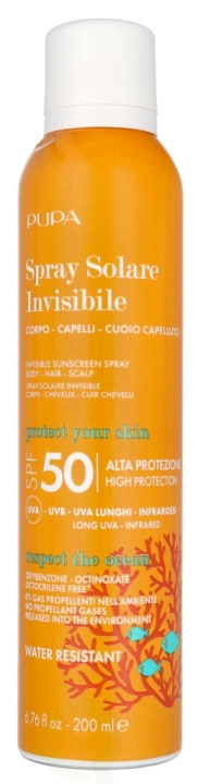 Pupa Milano Pupa Invisible Body Scalp Sun Spray SPF50 200 ml i gruppen HELSE OG SKJØNNHET / Hudpleie / Soling / Solkrem hos TP E-commerce Nordic AB (D09323)