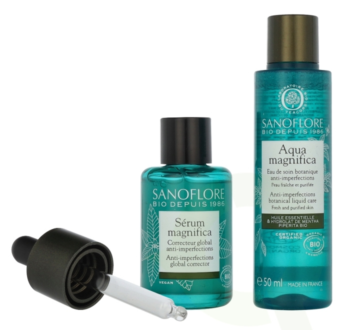 Sanoflore Magnifica 10 Years Anti-Imperfections Set 80 ml Serum 30ml/Aqua 50ml i gruppen HELSE OG SKJØNNHET / Hudpleie / Ansikt / Hudserum hos TP E-commerce Nordic AB (D09399)