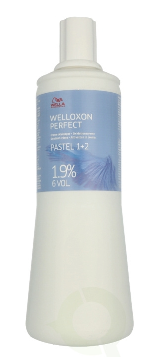 Wella Welloxon Perfect - Pastel 1+2 Creme Developer 1000 ml 1,9% 6 Vol. i gruppen HELSE OG SKJØNNHET / Hår & styling / Hårpleie / Hårfarge / Hårfarge & Fargebombe hos TP E-commerce Nordic AB (D09410)