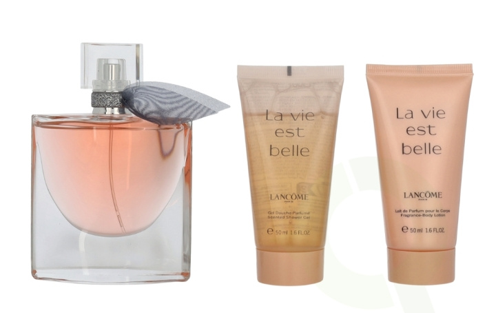 Lancome La Vie Est Belle Giftset 150 ml Edp Spray 50ml/Bodylotion 50ml/Shower Gel 50ml i gruppen HELSE OG SKJØNNHET / Gavesett / Gavesett for henne hos TP E-commerce Nordic AB (D09442)