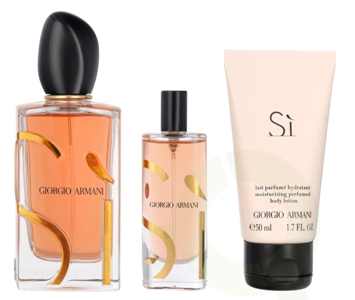 Armani Si Giftset 165 ml 100ml/15ml/50ml i gruppen HELSE OG SKJØNNHET / Gavesett / Gavesett for henne hos TP E-commerce Nordic AB (D09443)