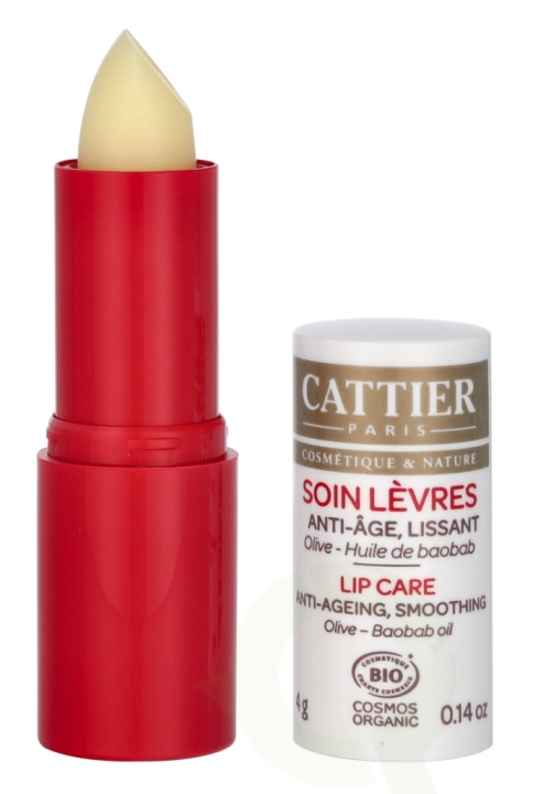 Cattier Lip Care - Anti-ageing 4 g Olive - Boobab Oil i gruppen HELSE OG SKJØNNHET / Makeup / Lepper / Leppepomade hos TP E-commerce Nordic AB (D09454)