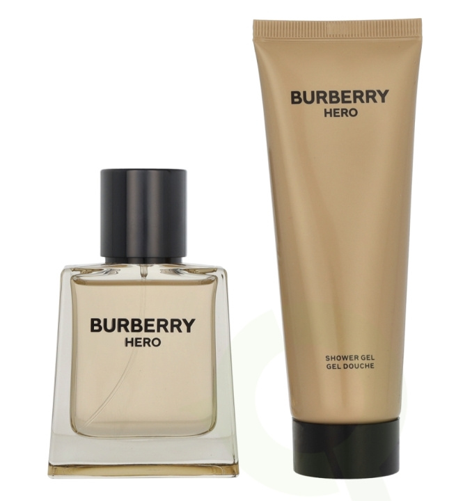 Burberry Hero Giftset 125 ml Edt Spray 50ml/Shower Gel 75ml i gruppen HELSE OG SKJØNNHET / Gavesett / Gavesett for ham hos TP E-commerce Nordic AB (D09473)