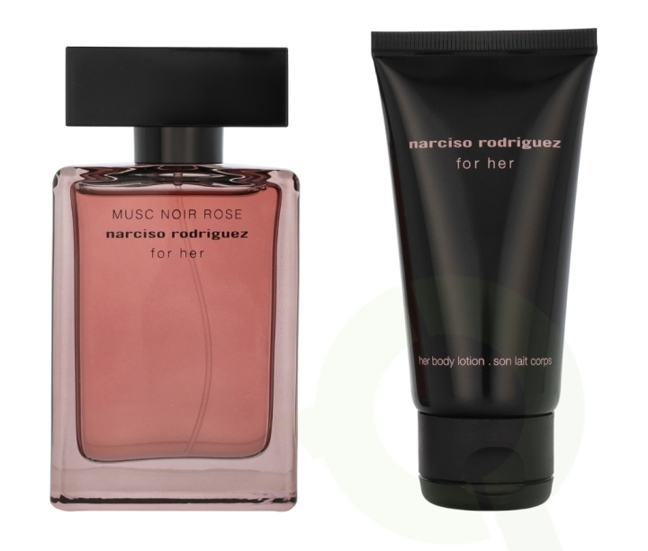 Narciso Rodriguez Musc Noir Rose For Her Giftset 100 ml Edp Spray 50ml/Body Lotion 50ml i gruppen HELSE OG SKJØNNHET / Gavesett / Gavesett for henne hos TP E-commerce Nordic AB (D09475)