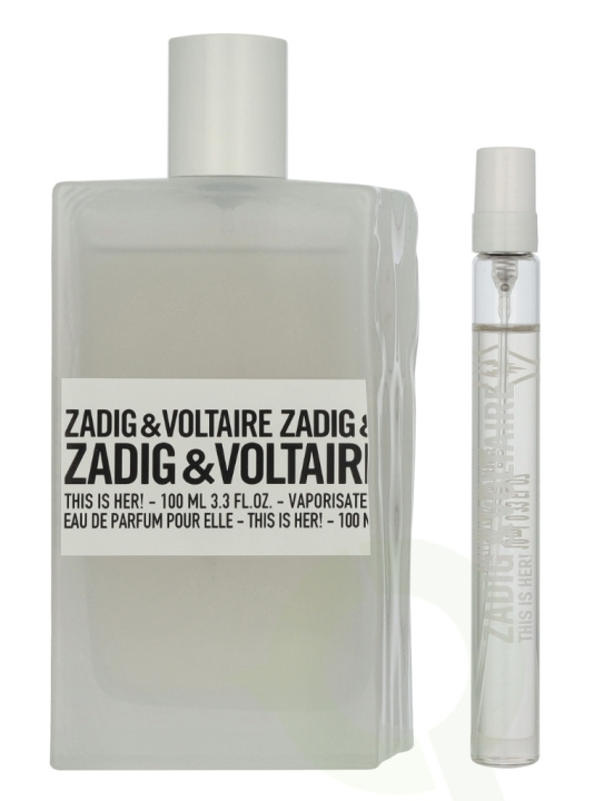 Zadig & Voltaire This Is Her! Giftset 110 ml Edp Spray 100ml/Edp Spray 10ml i gruppen HELSE OG SKJØNNHET / Duft og parfyme / Parfyme / Parfyme for henne hos TP E-commerce Nordic AB (D09490)