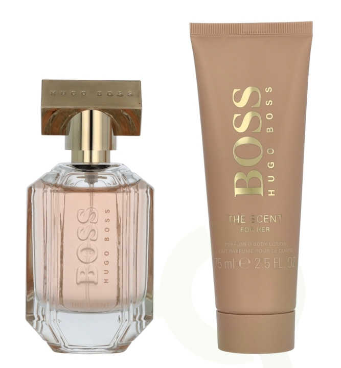 Hugo Boss The Scent Giftset 125 ml Edp Spray 50ml/Body Lotion 75ml i gruppen HELSE OG SKJØNNHET / Gavesett / Gavesett for henne hos TP E-commerce Nordic AB (D09493)