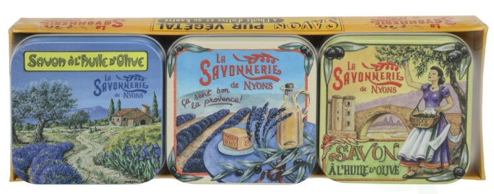 La Savonnerie De Nyons Soap Bar Set 3 Pcs - Provencal Scenes 300 g i gruppen HELSE OG SKJØNNHET / Hudpleie / Kroppspleie / Duftsåpe hos TP E-commerce Nordic AB (D09508)