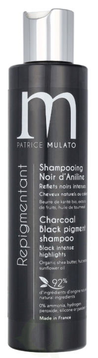 Patrice Mulato P. Mulato Charcoal Black Pigment Shampoo 200 ml i gruppen HELSE OG SKJØNNHET / Hår & styling / Hårpleie / Hårfarge / Hårfarge & Fargebombe hos TP E-commerce Nordic AB (D09510)