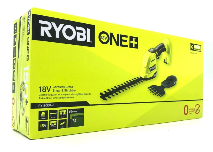 Ryobi RY18GSA-0 ONE+ 18V 2-i-1 gräs-/häcksax – Solo i gruppen HJEM, HUS OG HAGE / Verktøy / Annet elektrisk verktøy hos TP E-commerce Nordic AB (D10127)