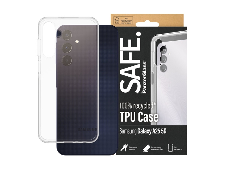 PanzerGlass SAFE. by PanzerGlass Shell Samsung Galaxy A25, Transparent i gruppen SMARTTELEFON & NETTBRETT / Mobilbeskyttelse / Samsung hos TP E-commerce Nordic AB (D10136)