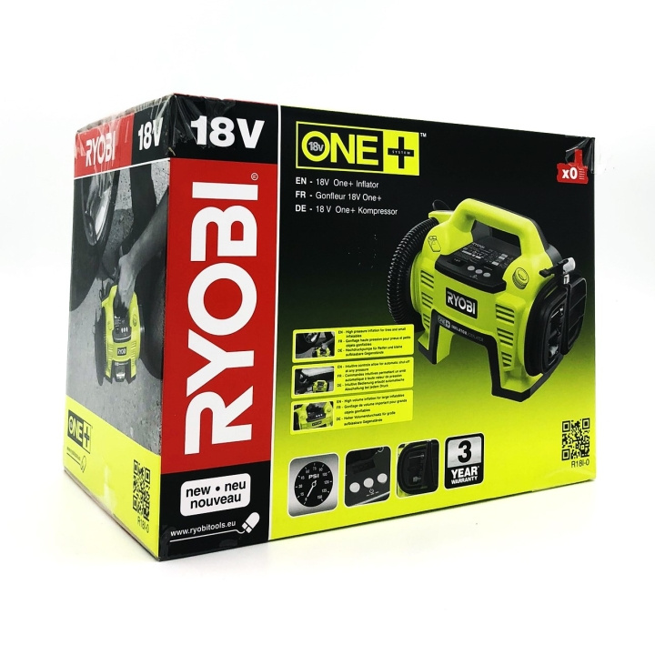 Ryobi One+ R18I-0 Luftkompressor utan batteri i gruppen HJEM, HUS OG HAGE / Verktøy / Annet elektrisk verktøy hos TP E-commerce Nordic AB (D10157)