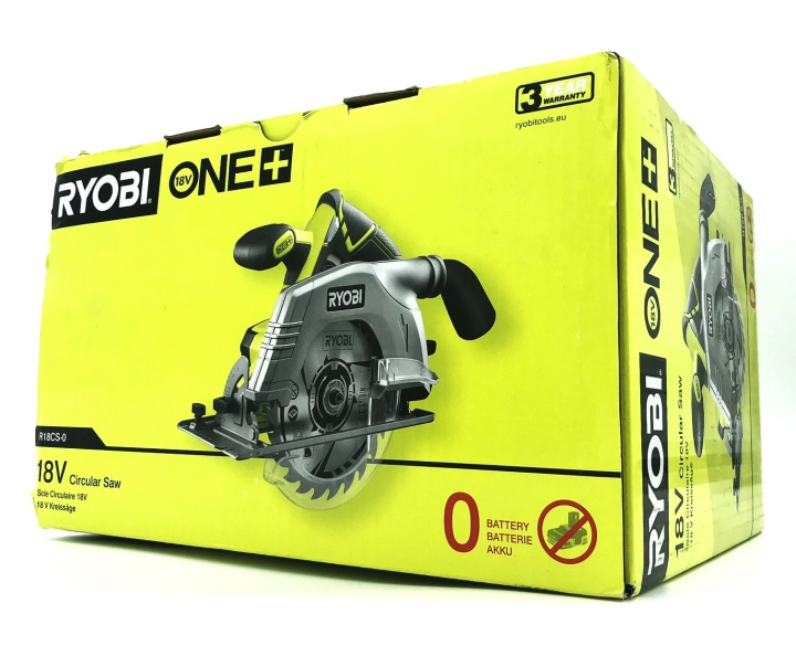 Ryobi One+ R18CS Cirkelsåg utan batteri i gruppen HJEM, HUS OG HAGE / Verktøy / Annet elektrisk verktøy hos TP E-commerce Nordic AB (D10167)