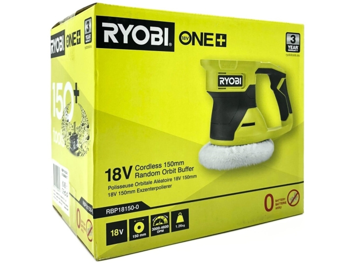 Ryobi One+ RBP18150-0 18V polermaskin 150mm Inget batteri i gruppen HJEM, HUS OG HAGE / Verktøy / Annet elektrisk verktøy hos TP E-commerce Nordic AB (D10168)