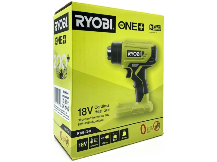 Ryobi One+ R18HG-0 Värmepistol Utan batteri i gruppen HJEM, HUS OG HAGE / Verktøy / Annet elektrisk verktøy hos TP E-commerce Nordic AB (D10190)