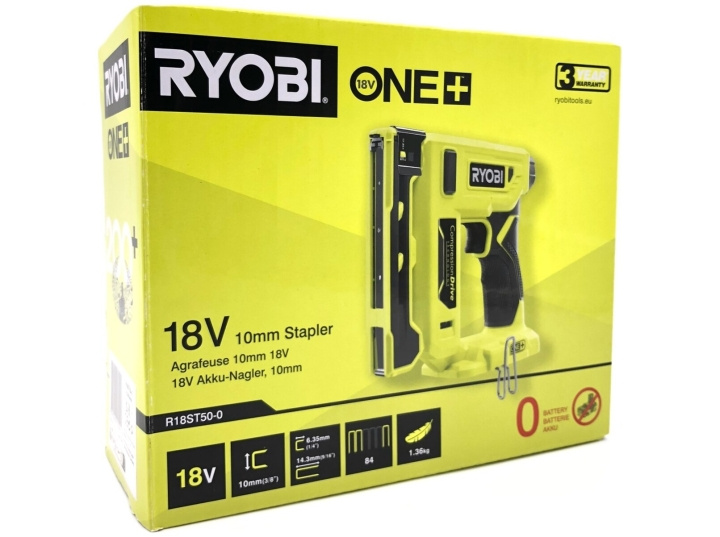 Ryobi One+ R18ST50-0 18V häftpistol utan batteri i gruppen HJEM, HUS OG HAGE / Verktøy / Annet elektrisk verktøy hos TP E-commerce Nordic AB (D10194)