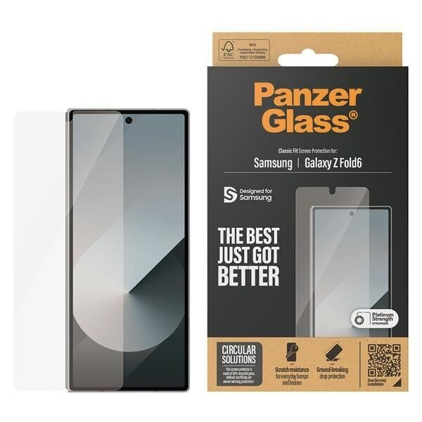 PanzerGlass Screen Protector to Galaxy Z Fold6 Classic Fit i gruppen SMARTTELEFON & NETTBRETT / Mobilbeskyttelse / Samsung hos TP E-commerce Nordic AB (D10198)