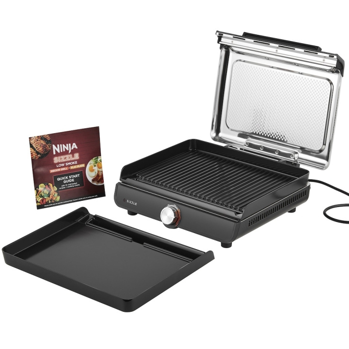 Ninja GR101EU Sizzle Griddle & Grill 1450W Svart i gruppen HJEM, HUS OG HAGE / Hageprodukter / Griller & Grilltilbehør hos TP E-commerce Nordic AB (D10219)