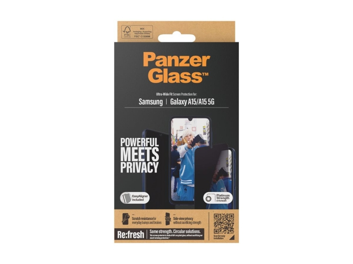 PanzerGlass Screen Protector Samsung Galaxy A15, A15 5G, Transparent i gruppen SMARTTELEFON & NETTBRETT / Mobilbeskyttelse / Samsung hos TP E-commerce Nordic AB (D10220)