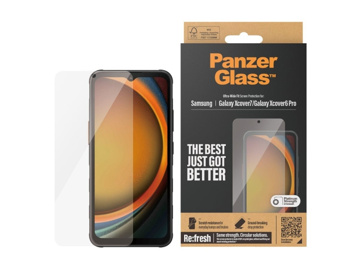 PanzerGlass Samsung Screen Protector Galaxy Xcover 6 Pro, XCover7 i gruppen SMARTTELEFON & NETTBRETT / Mobilbeskyttelse / Samsung hos TP E-commerce Nordic AB (D10227)