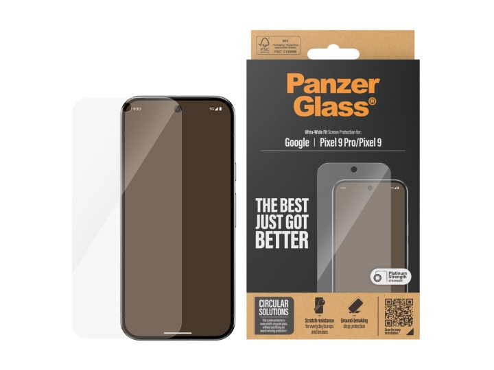 PanzerGlass Google Pixel 9, 9 Pro i gruppen SMARTTELEFON & NETTBRETT / Mobilbeskyttelse / Google hos TP E-commerce Nordic AB (D10229)