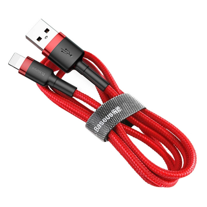 Baseus Cafule USB till Lightning 2m Röd i gruppen Datautstyr / Kabler og adaptere / USB / USB-C hos TP E-commerce Nordic AB (D10238)