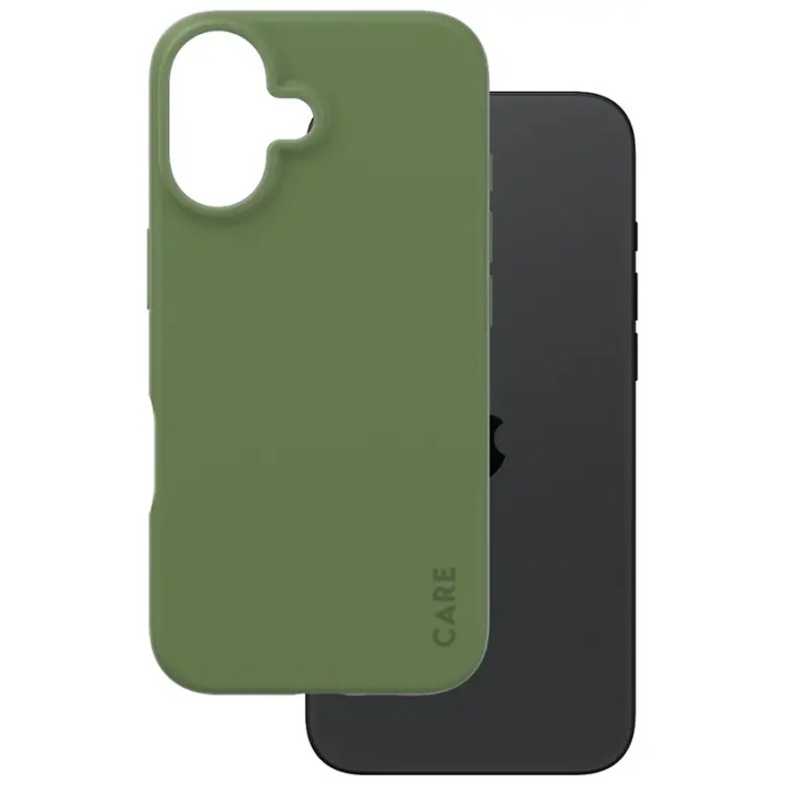 PanzerGlass CARE Fashionable Case for iPhone 16 Grön i gruppen SMARTTELEFON & NETTBRETT / Mobilbeskyttelse / Apple / iPhone 16 hos TP E-commerce Nordic AB (D10258)