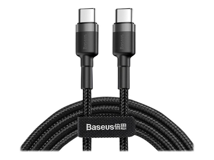 Baseus Cafule USB 2.0 USB Type-C kabel 2m Sort Grå i gruppen Datautstyr / Kabler og adaptere / USB / USB-C hos TP E-commerce Nordic AB (D10285)