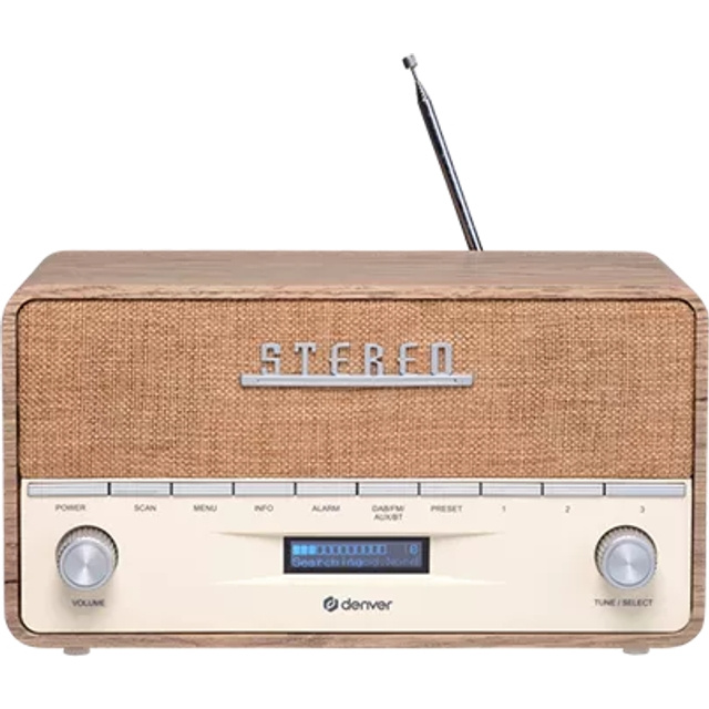 Denver Dab-36Lw Dab-radio med Bluetooth och Lcd-skärm i gruppen Elektronikk / Lyd & Bilde / Hjemmekino, HiFi og bærbar / Radio & Vekkerklokker / Radio hos TP E-commerce Nordic AB (D10337)