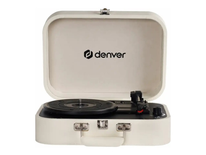 Denver VPL-130 Skivspelare Stereo Vit i gruppen Elektronikk / Lyd & Bilde / Hjemmekino, HiFi og bærbar / Kompakt Stereo & Platespillere hos TP E-commerce Nordic AB (D10360)