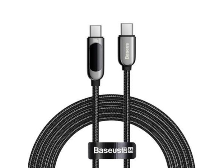 Baseus Cable USB-C to USB-C 2m Svart i gruppen Datautstyr / Kabler og adaptere / USB / USB-C hos TP E-commerce Nordic AB (D10366)