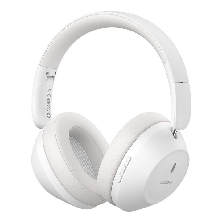 Baseus Bass 30 Max Stereo Trådlöst Headset Vit i gruppen Elektronikk / Lyd & Bilde / Hodetelefoner & Tilbehør / Hodetelefoner hos TP E-commerce Nordic AB (D10374)