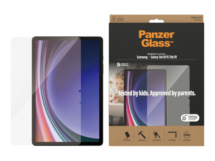 PanzerGlass Screen Protector to Samsung Galaxy Tab S9 i gruppen SMARTTELEFON & NETTBRETT / Nettbrettbeskyttelse / Samsung-nettbrett hos TP E-commerce Nordic AB (D10411)