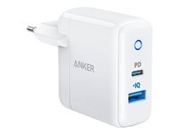 Anker PowerPort Strömförsörjningsadapter 35Watt Europlug (ström CEE 7/16) GaN i gruppen SMARTTELEFON & NETTBRETT / Ladere og Kabler / Vegglader hos TP E-commerce Nordic AB (D10432)