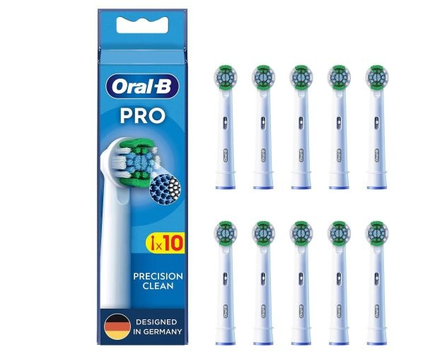 Oral B Precision Clean Brush heads, 10 pcs i gruppen HELSE OG SKJØNNHET / Munnpleie / Elektriske tannbørster tilbehør hos TP E-commerce Nordic AB (D10460)