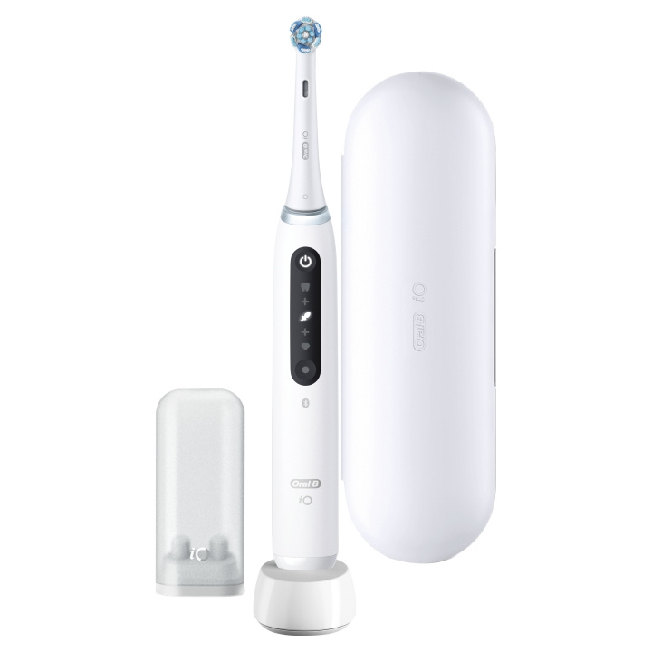 Oral B iO Series 5 Electric toothbrush, White i gruppen HELSE OG SKJØNNHET / Munnpleie / Elektriske tannbørster hos TP E-commerce Nordic AB (D10478)