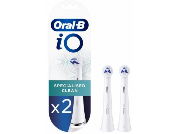 Oral B iO Spebebebecialised Clean White brush heads, 2 pcs i gruppen HELSE OG SKJØNNHET / Munnpleie / Elektriske tannbørster tilbehør hos TP E-commerce Nordic AB (D10486)