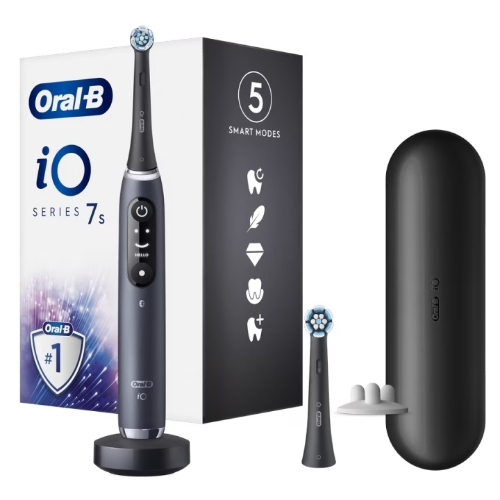 Oral B iO Series 7S Electric toothbrush, Black Onyx i gruppen HELSE OG SKJØNNHET / Munnpleie / Elektriske tannbørster hos TP E-commerce Nordic AB (D10506)