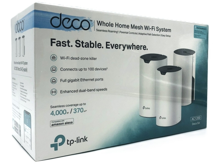 TP-Link Deco S4 Wi-Fi-system Desktop i gruppen Datautstyr / Nettverk / Extenders hos TP E-commerce Nordic AB (D10519)